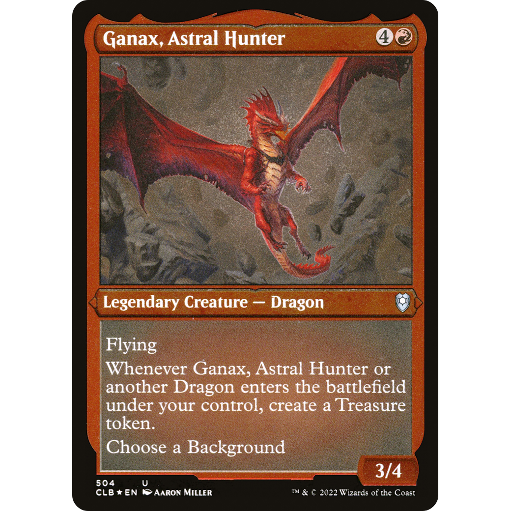 Ganax, Astral Hunter (CLB-504) - Commander Legends: Battle for Baldur's Gate Etched Foil