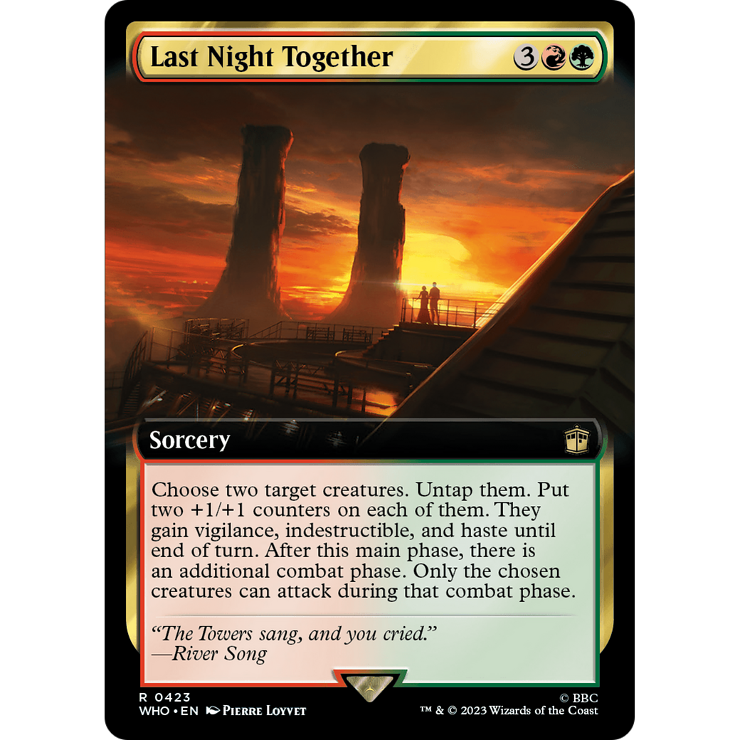 Last Night Together (Extended Art) (WHO-423) - Doctor Who: (Extended Art)