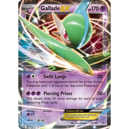 Gallade EX 34/108 - XY  Roaring Skies Holofoil
