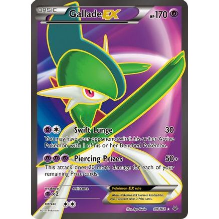 Gallade EX (99 Full Art) 99/108 - XY  Roaring Skies Holofoil