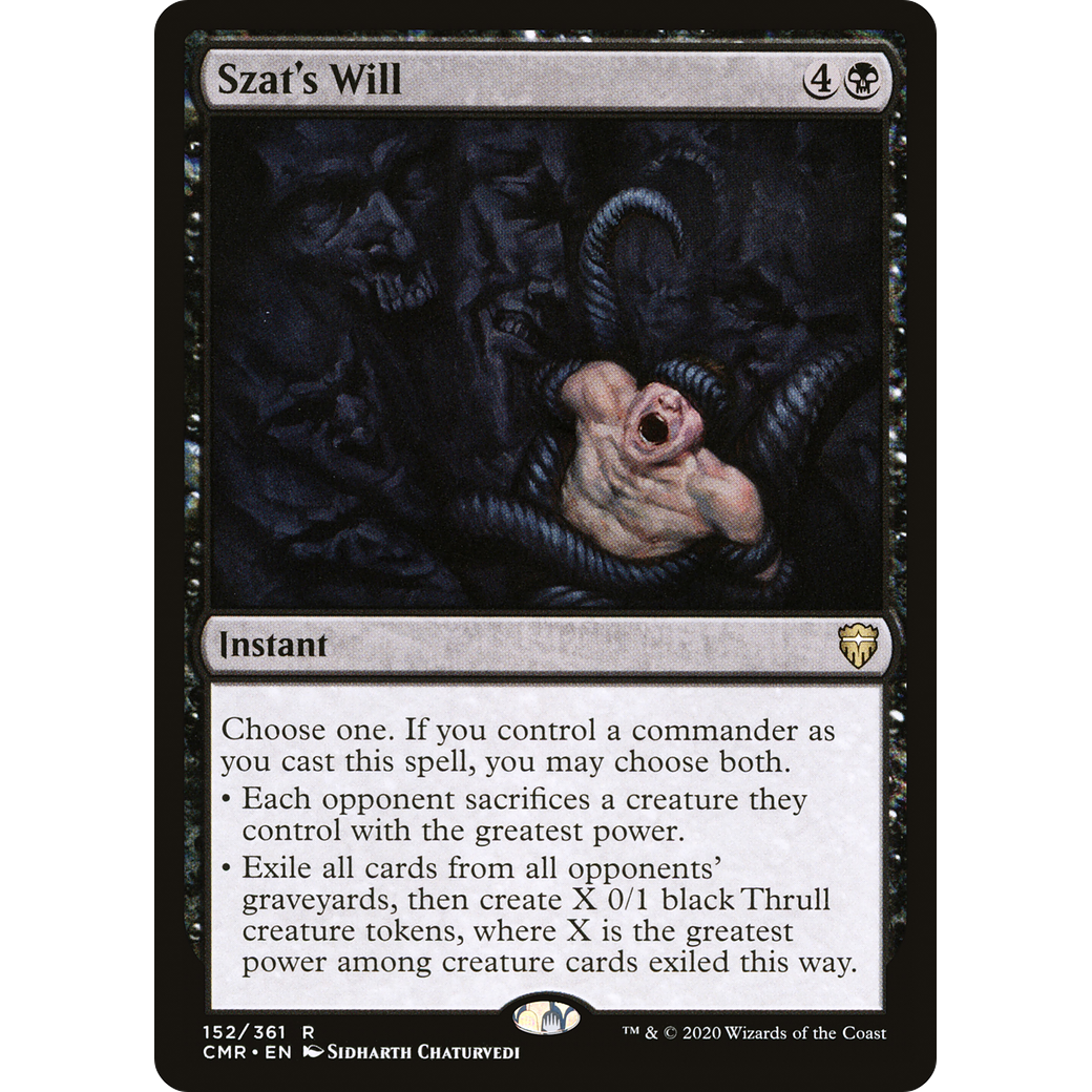 Szat's Will (CMR-152) - Commander Legends Foil