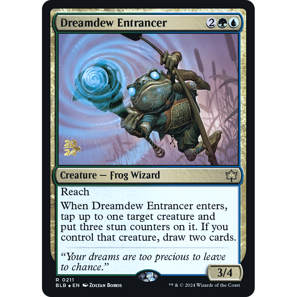 Dreamdew Entrancer (PRE-211S) - Bloomburrow Promos Foil