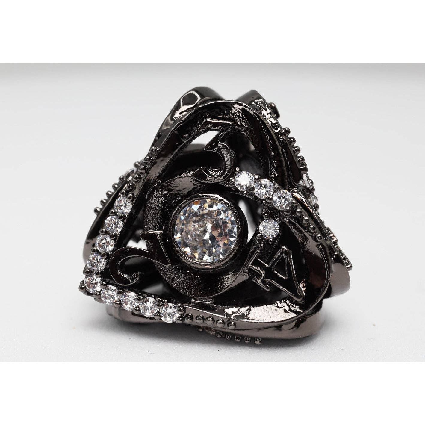 Hollow Hearts: Jeweled Midnight Metal - Metal RPG Dice Set