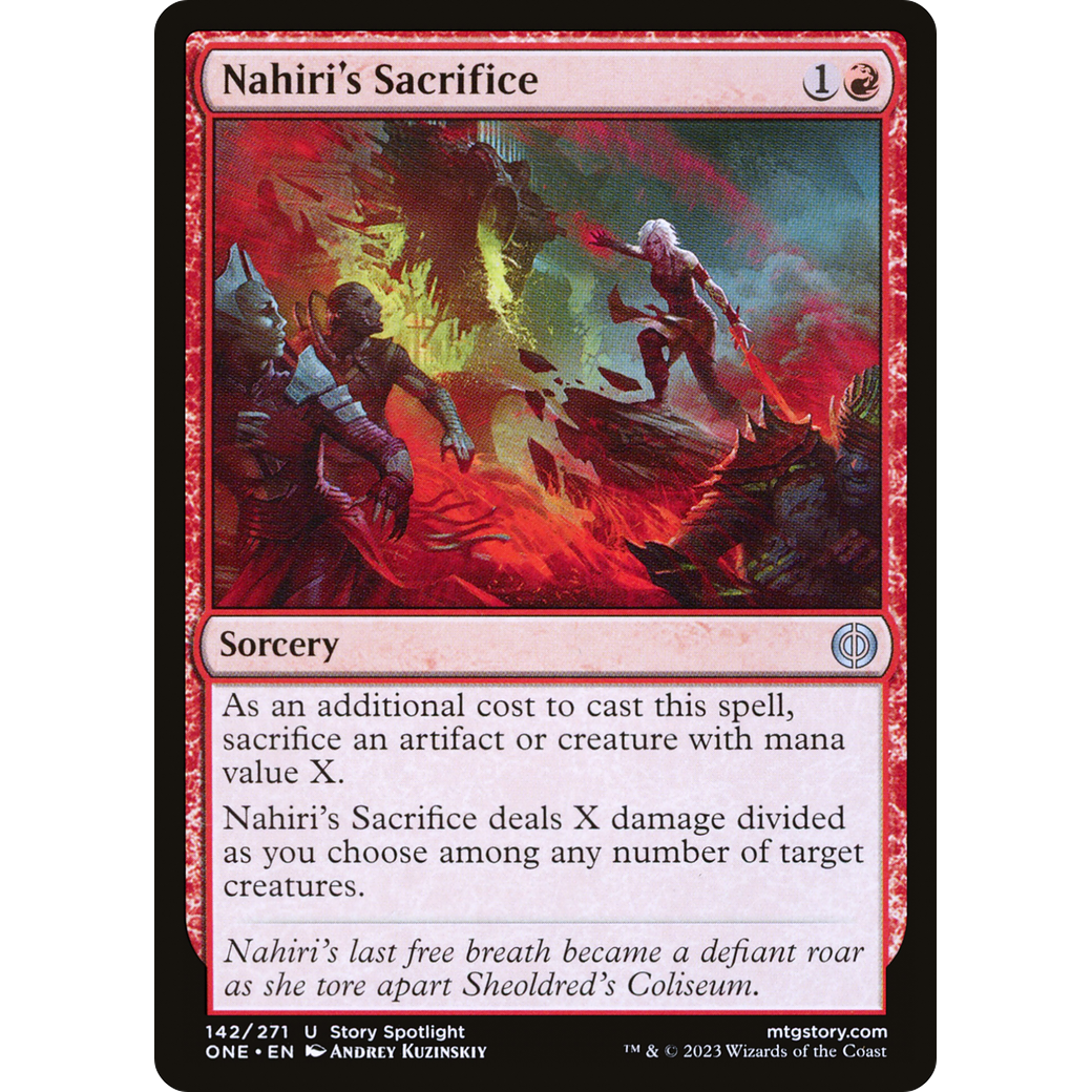 Nahiri's Sacrifice (ONE-142) - Phyrexia: All Will Be One Foil