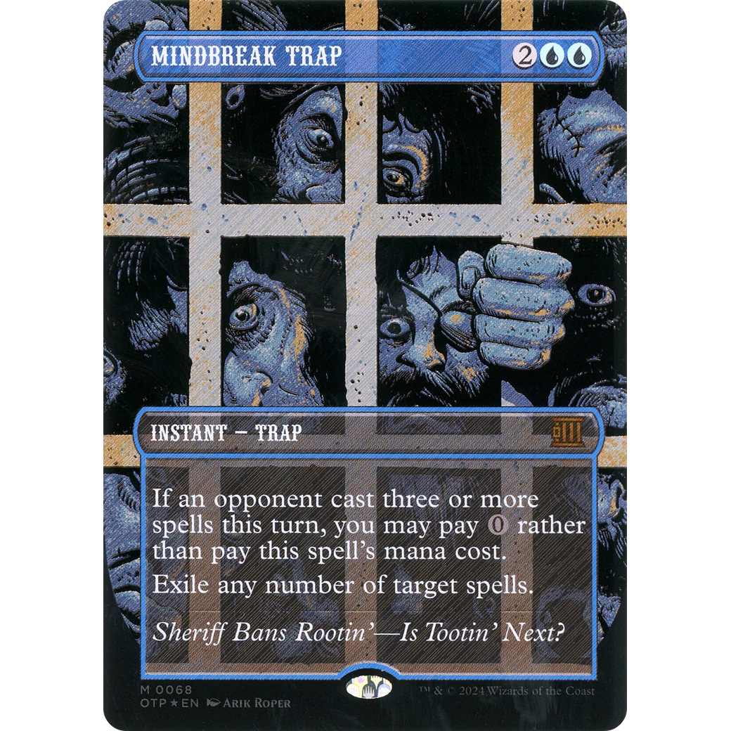 Mindbreak Trap (Textured Foil) (OTP-068) - Breaking News (Borderless) Foil