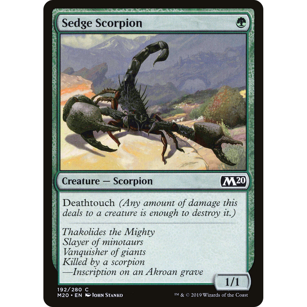 Sedge Scorpion (M20-192) - Core Set 2020
