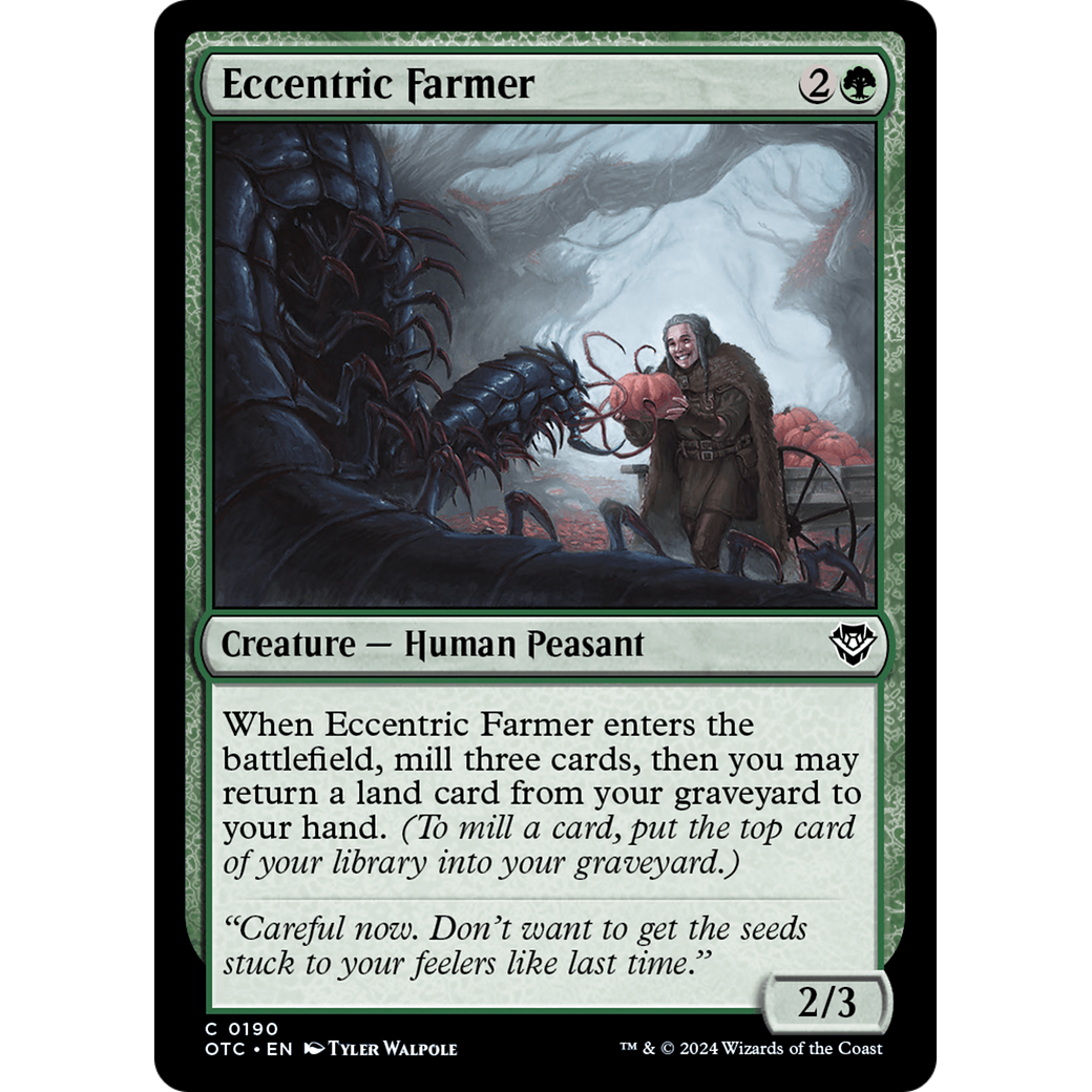 Eccentric Farmer (OTC-190) - Outlaws of Thunder Junction Commander