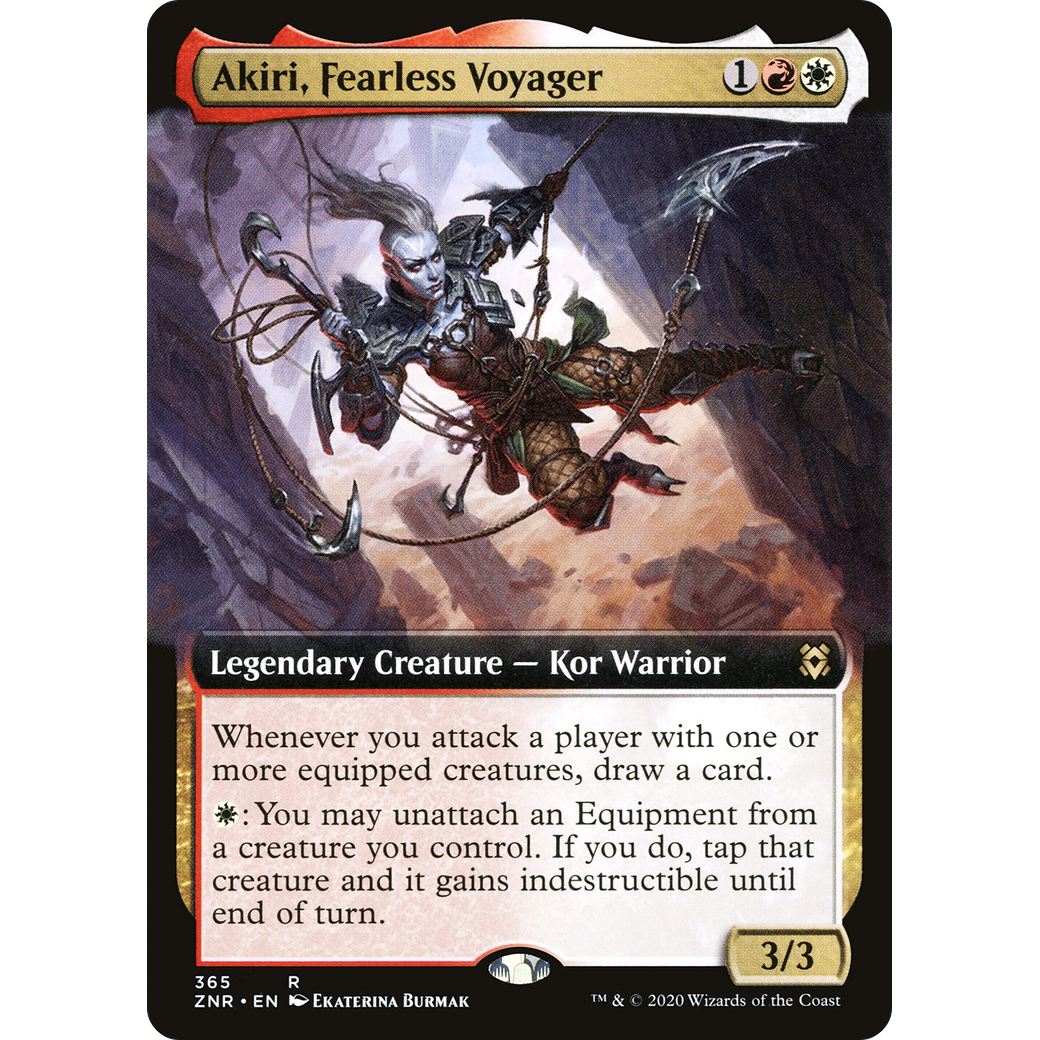 Akiri, Fearless Voyager (Extended Art) (ZNR-365) - Zendikar Rising: (Extended Art)