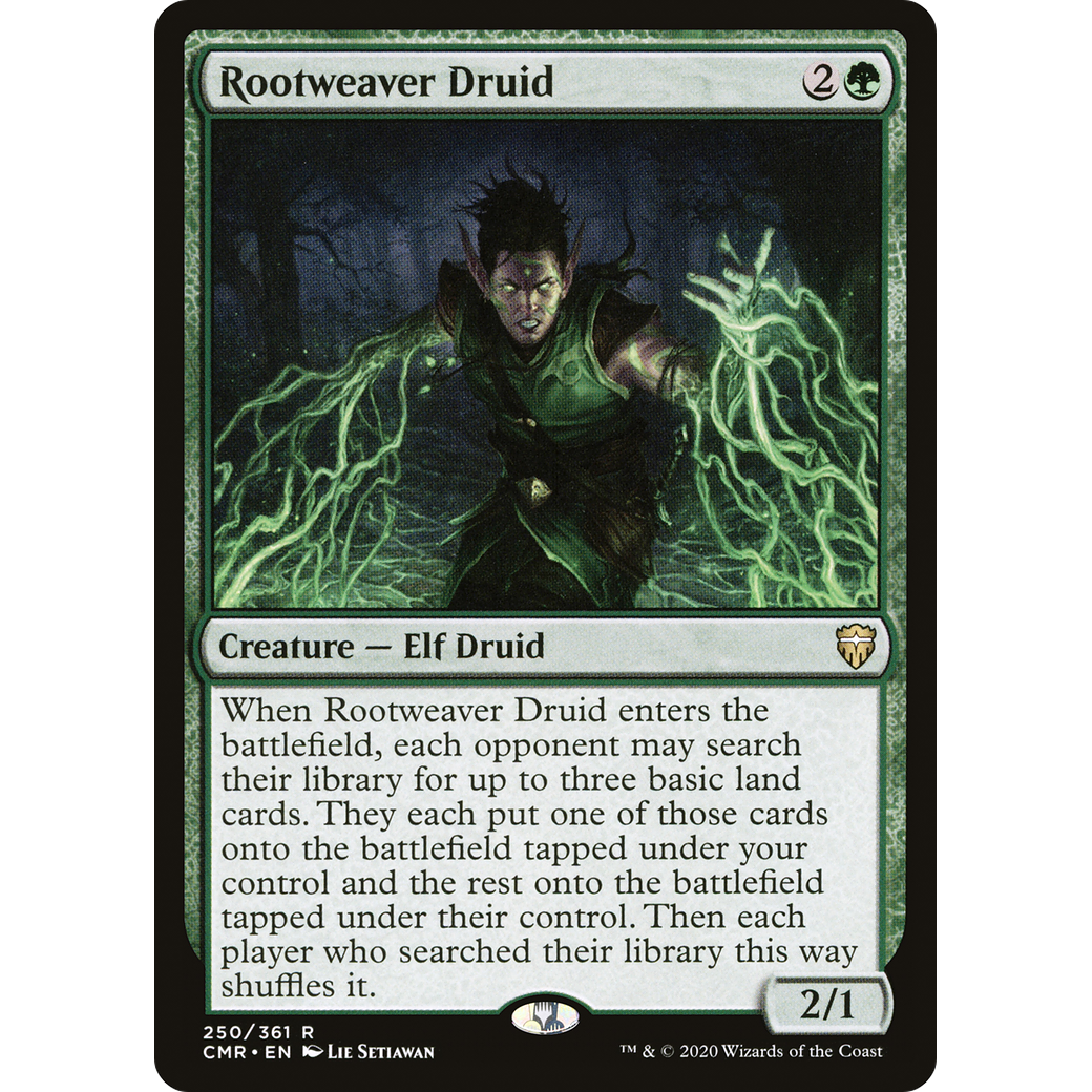 Rootweaver Druid (CMR-250) - Commander Legends Foil
