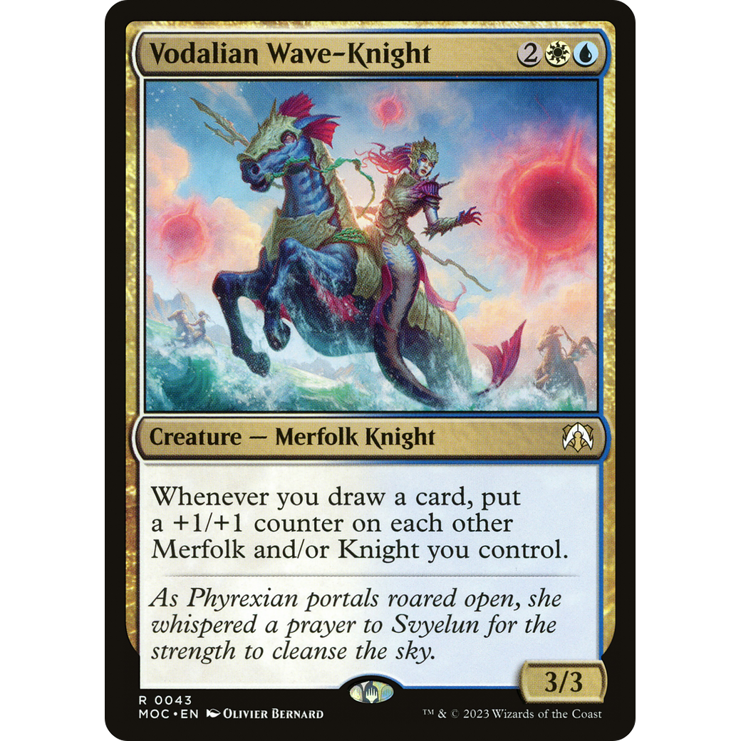 Vodalian Wave-Knight (MOC-043) - March of the Machine Commander