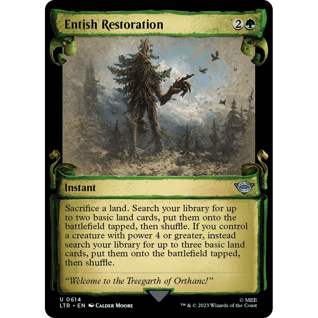 Entish Restoration (LTR-614) - The Lord of the Rings: Tales of Middle-earth: (Showcase) Foil