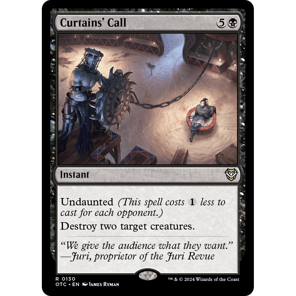 Curtains' Call (OTC-130) - Outlaws of Thunder Junction Commander