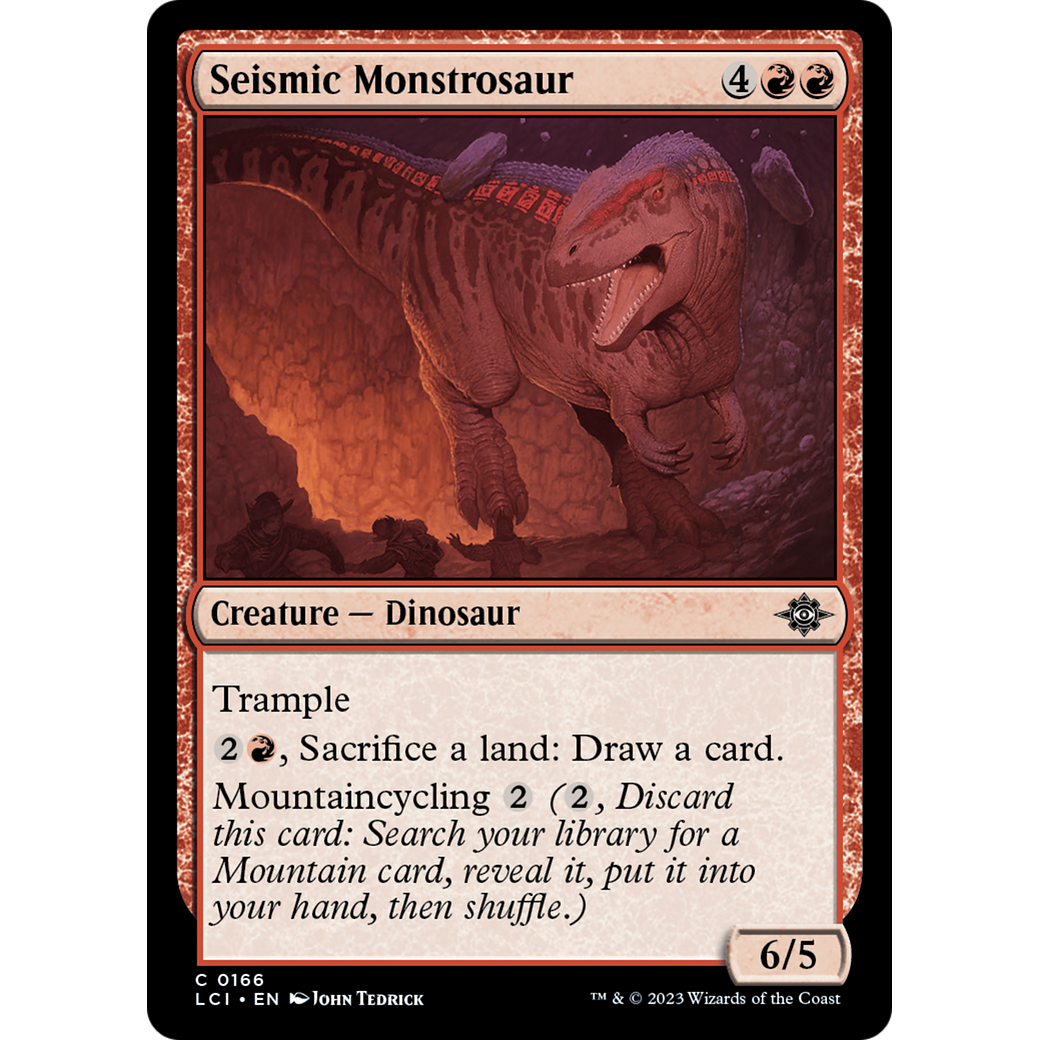 Seismic Monstrosaur (LCI-166) - The Lost Caverns of Ixalan Foil
