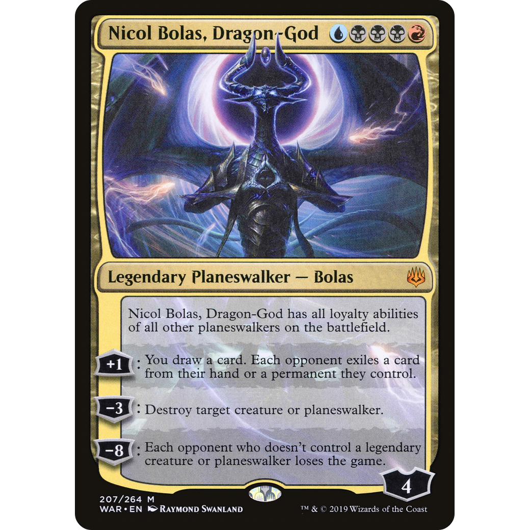 Nicol Bolas, Dragon-God (WAR-207) - War of the Spark