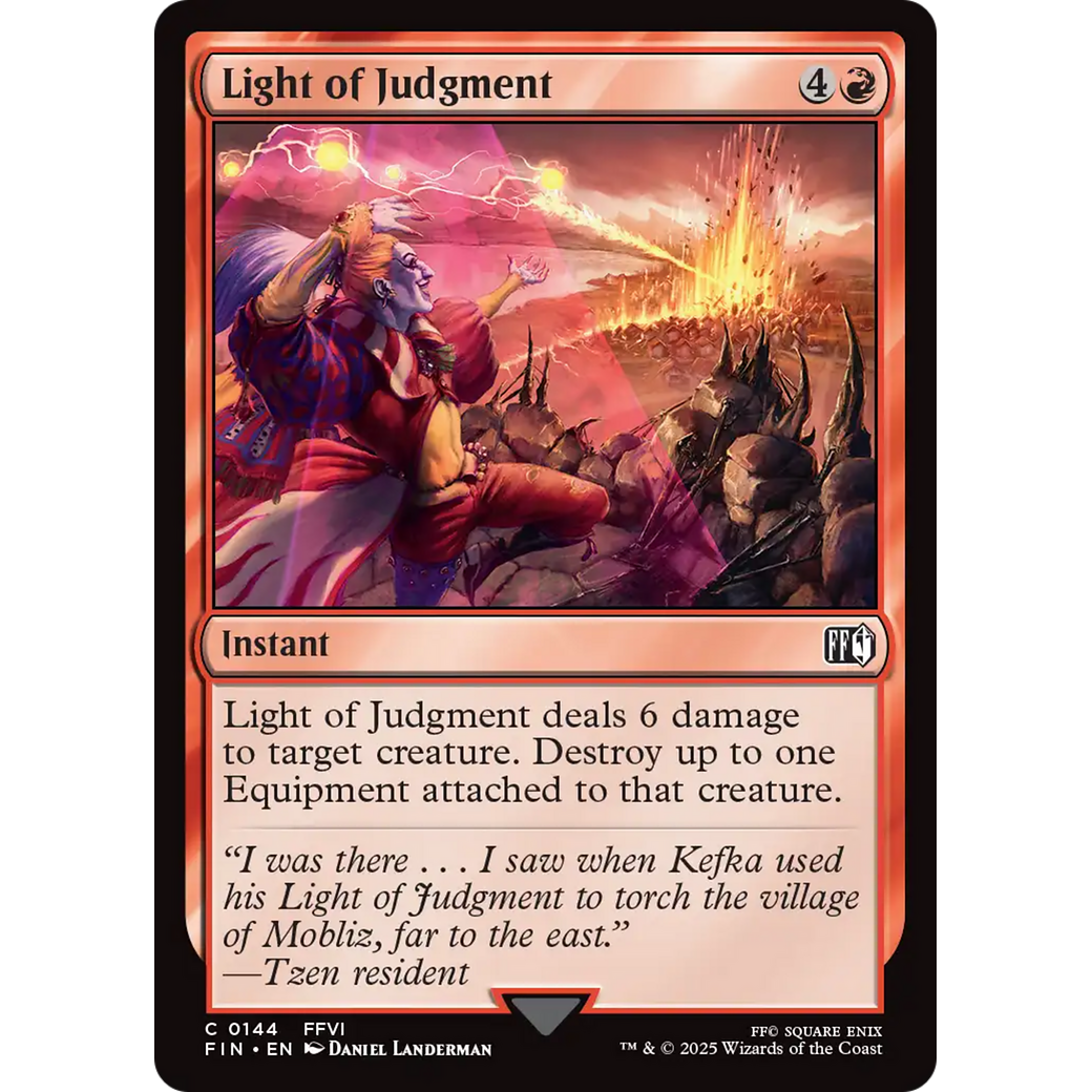 Light of Judgment (FIN-144) - FINAL FANTASY Foil