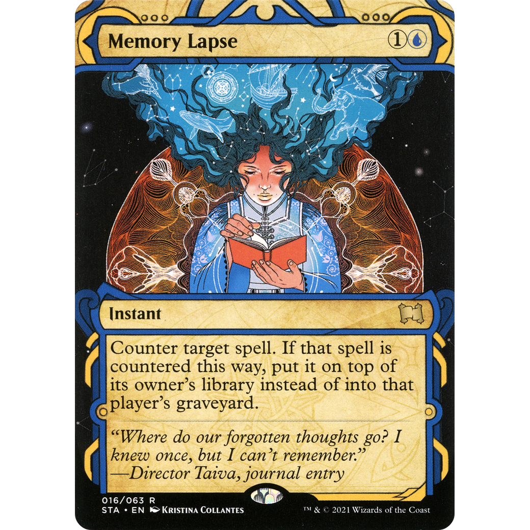 Memory Lapse (STA-016) - Strixhaven Mystical Archive: (Showcase) (Borderless)