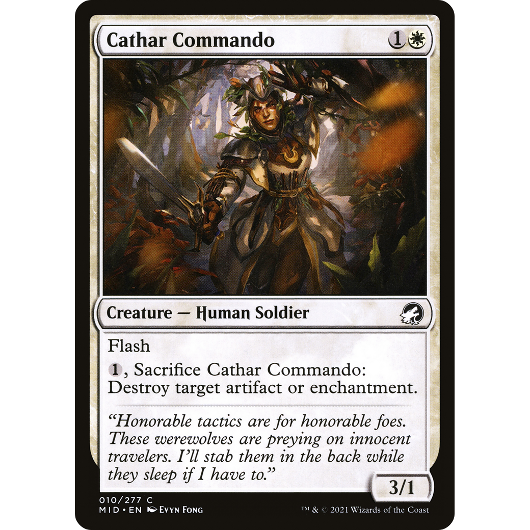 Cathar Commando (MID-010) - Innistrad: Midnight Hunt Foil