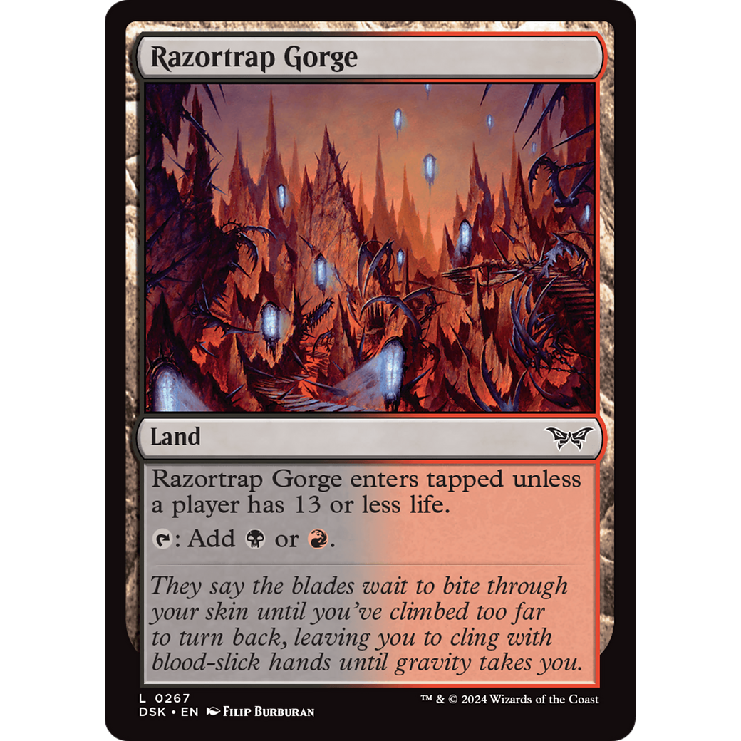 Razortrap Gorge (DSK-267) - Duskmourn: House of Horror