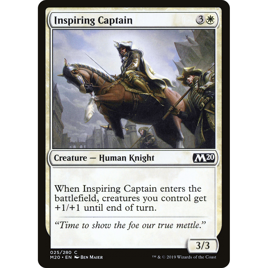 Inspiring Captain (M20-025) - Core Set 2020 Foil