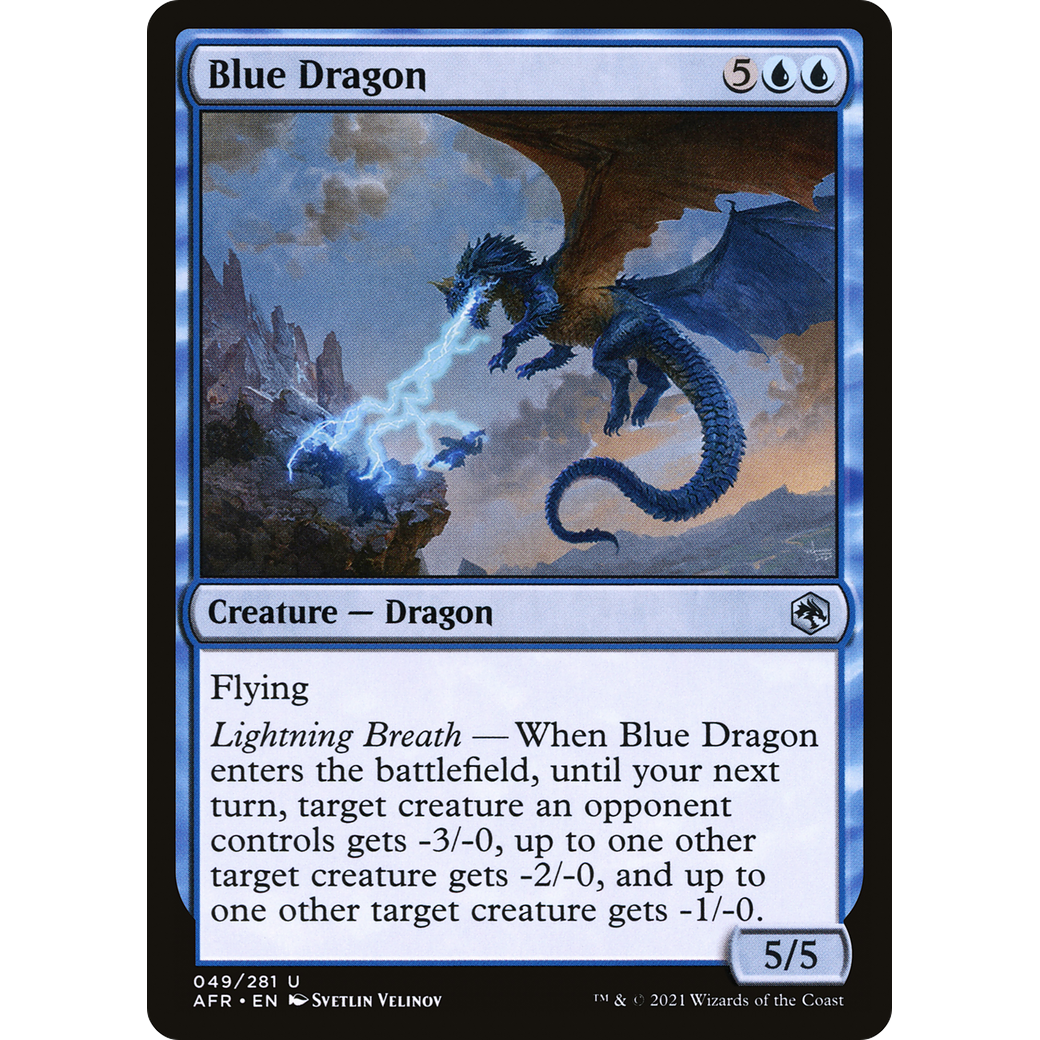 Blue Dragon (AFR-049) - Adventures in the Forgotten Realms