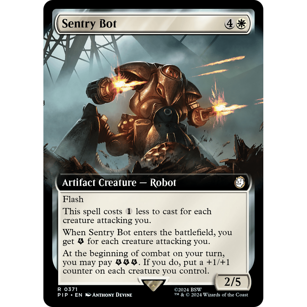 Sentry Bot (PIP-371) - Fallout: (Extended Art) Foil