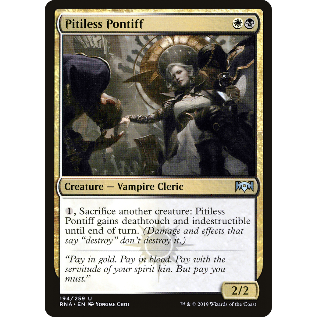 Pitiless Pontiff (RNA-194) - Ravnica Allegiance