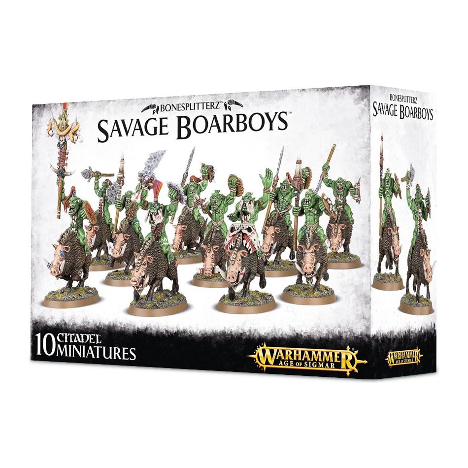 Warhammer: Age of Sigmar - Boneplitterz: Savage Boarboys [89-20] (Citadel Version)