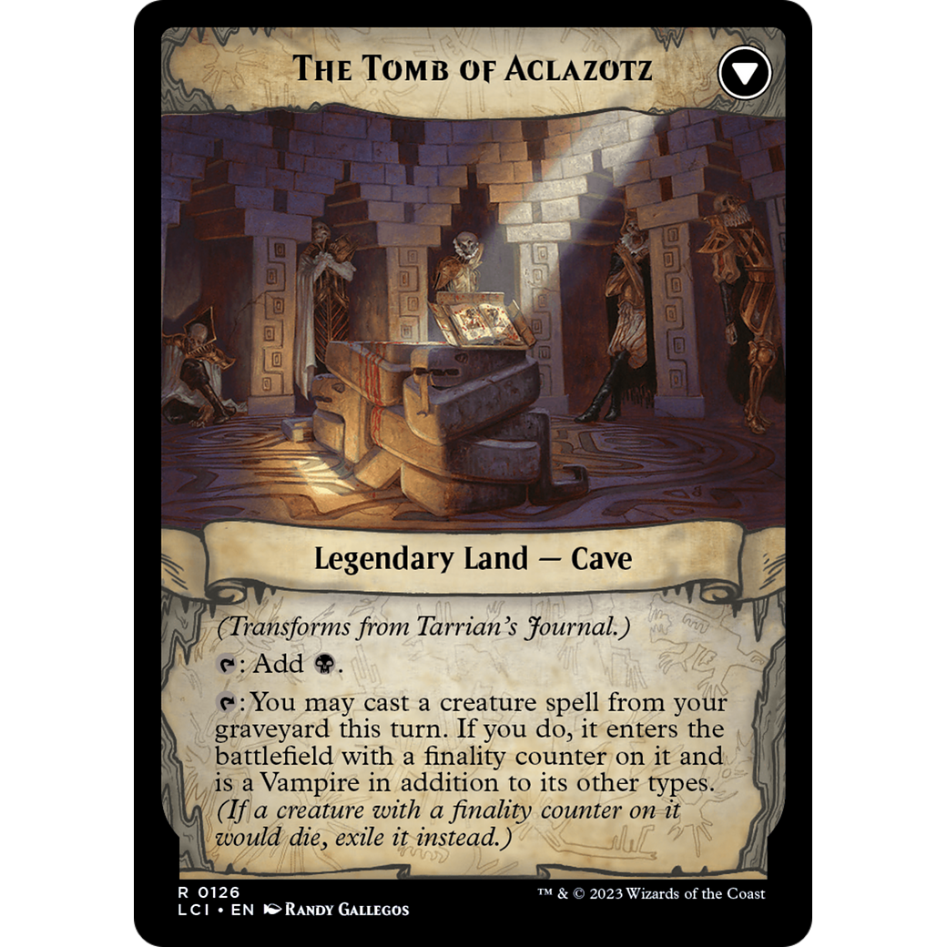 Tarrian's Journal // The Tomb of Aclazotz (LCI-126) - The Lost Caverns of Ixalan Foil