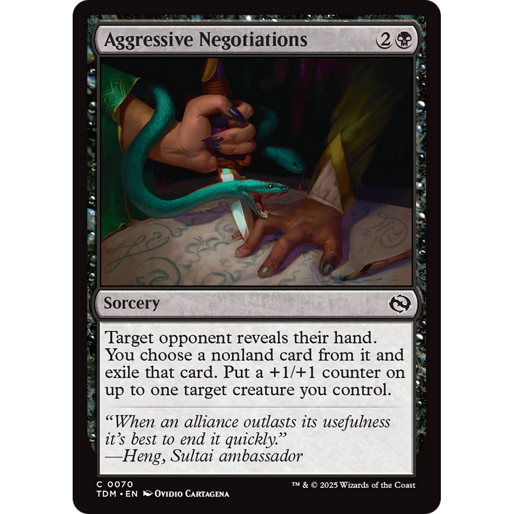 Aggressive Negotiations (TDM-070) - Tarkir: Dragonstorm Foil
