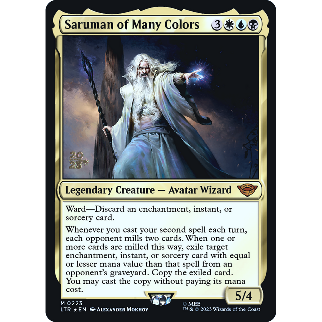 Saruman of Many Colors (PRE-223S) - Tales of Middle-earth Promos Foil
