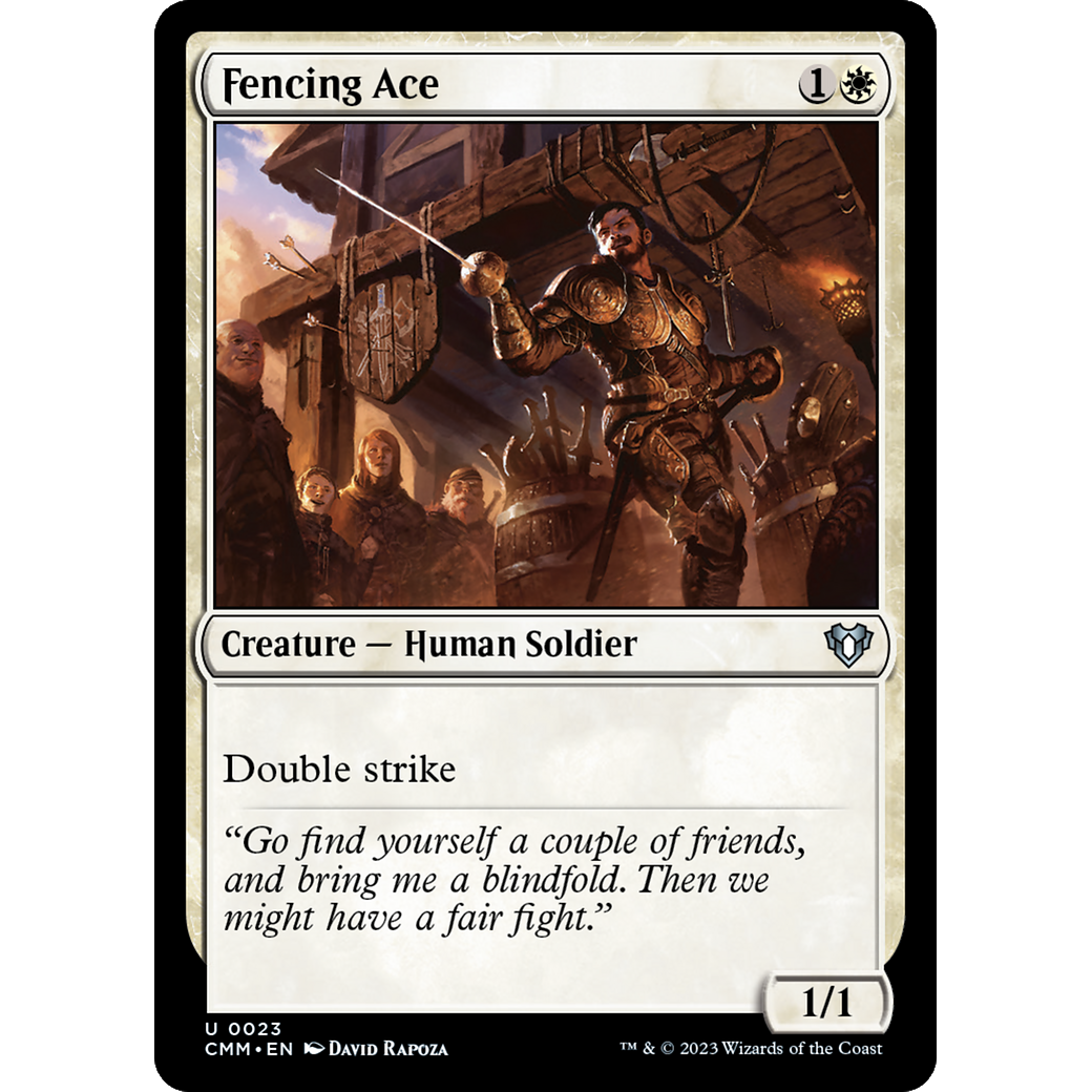 Fencing Ace (CMM-023) - Commander Masters Foil