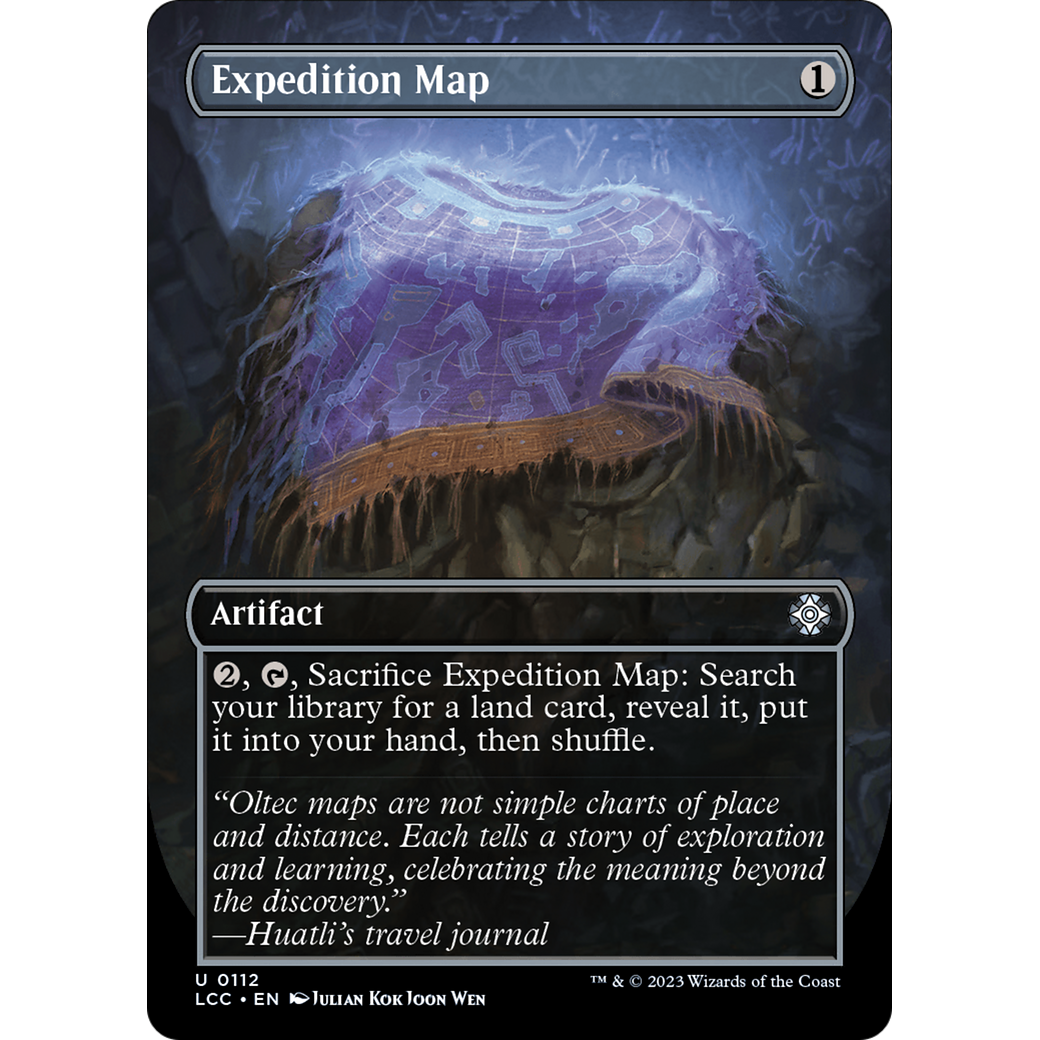 Expedition Map (LCC-112) - The Lost Caverns of Ixalan Commander (Borderless) Foil