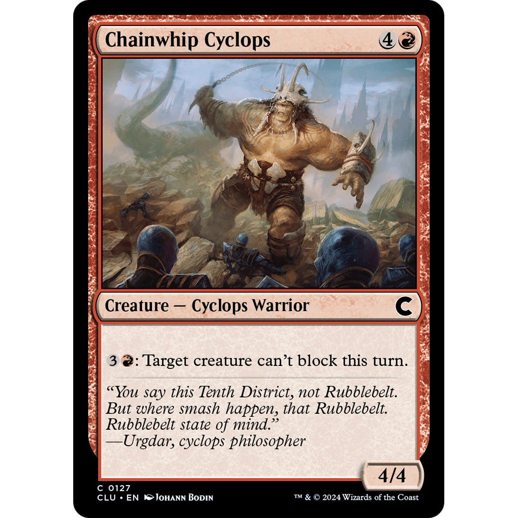 Chainwhip Cyclops (CLU-127) - Ravnica: Clue Edition