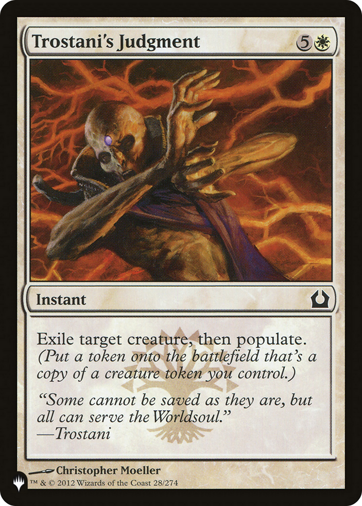 Trostani's Judgment (LIST-28/274) - The List