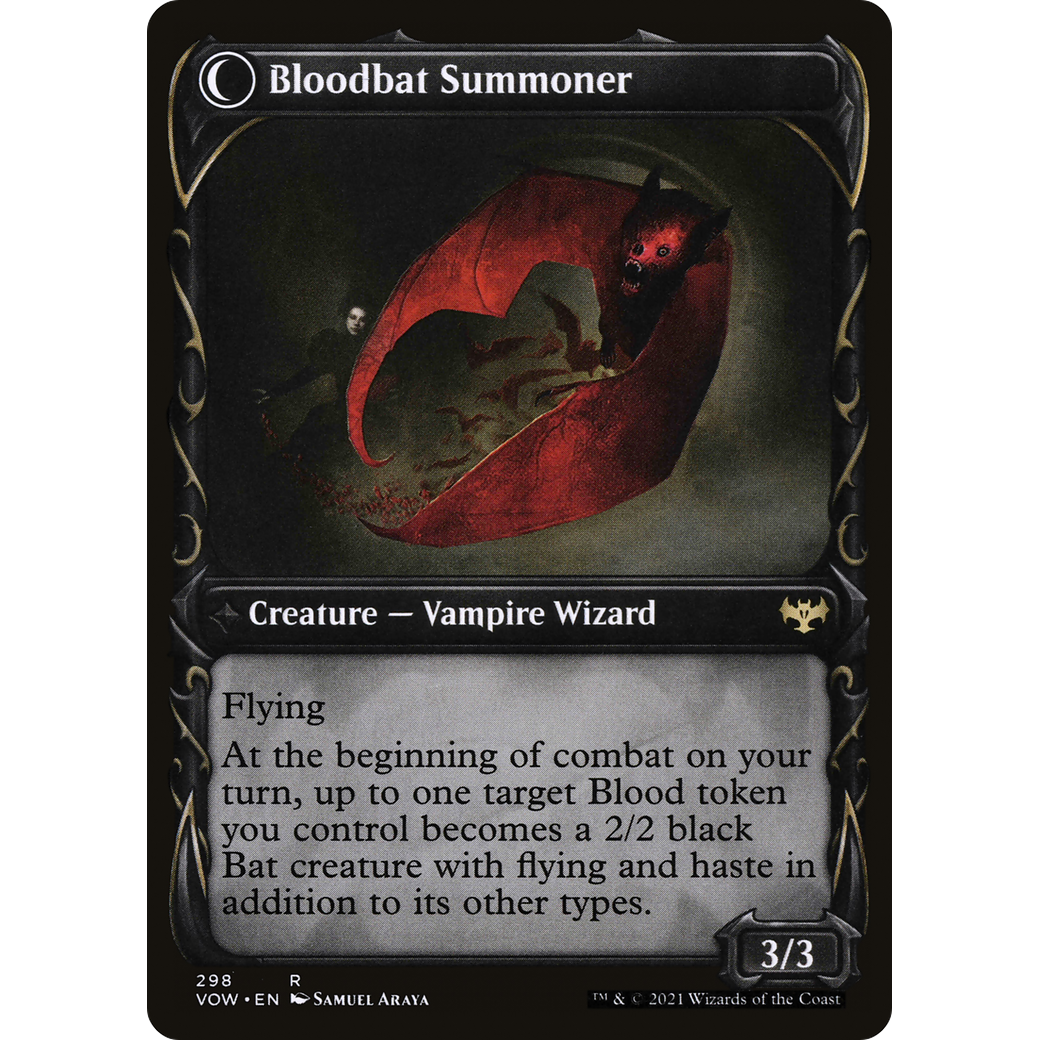 Voldaren Bloodcaster (Showcase) (VOW-298) - Innistrad: Crimson Vow: (Showcase, Double Faced Transform)