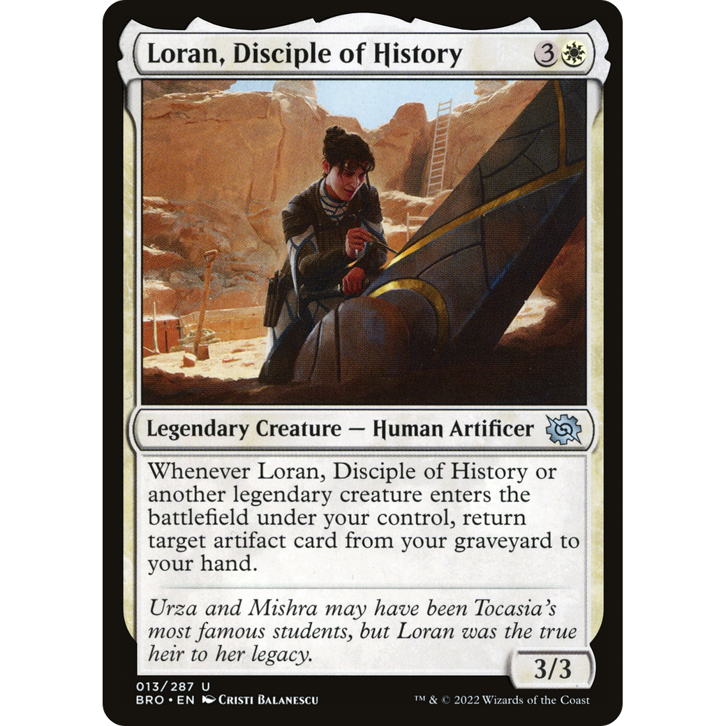 Loran, Disciple of History (BRO-013) - The Brothers' War Foil