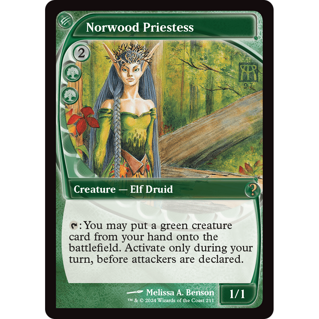 Norwood Priestess (Future Sight) (MB2-211) - Mystery Booster 2 Foil