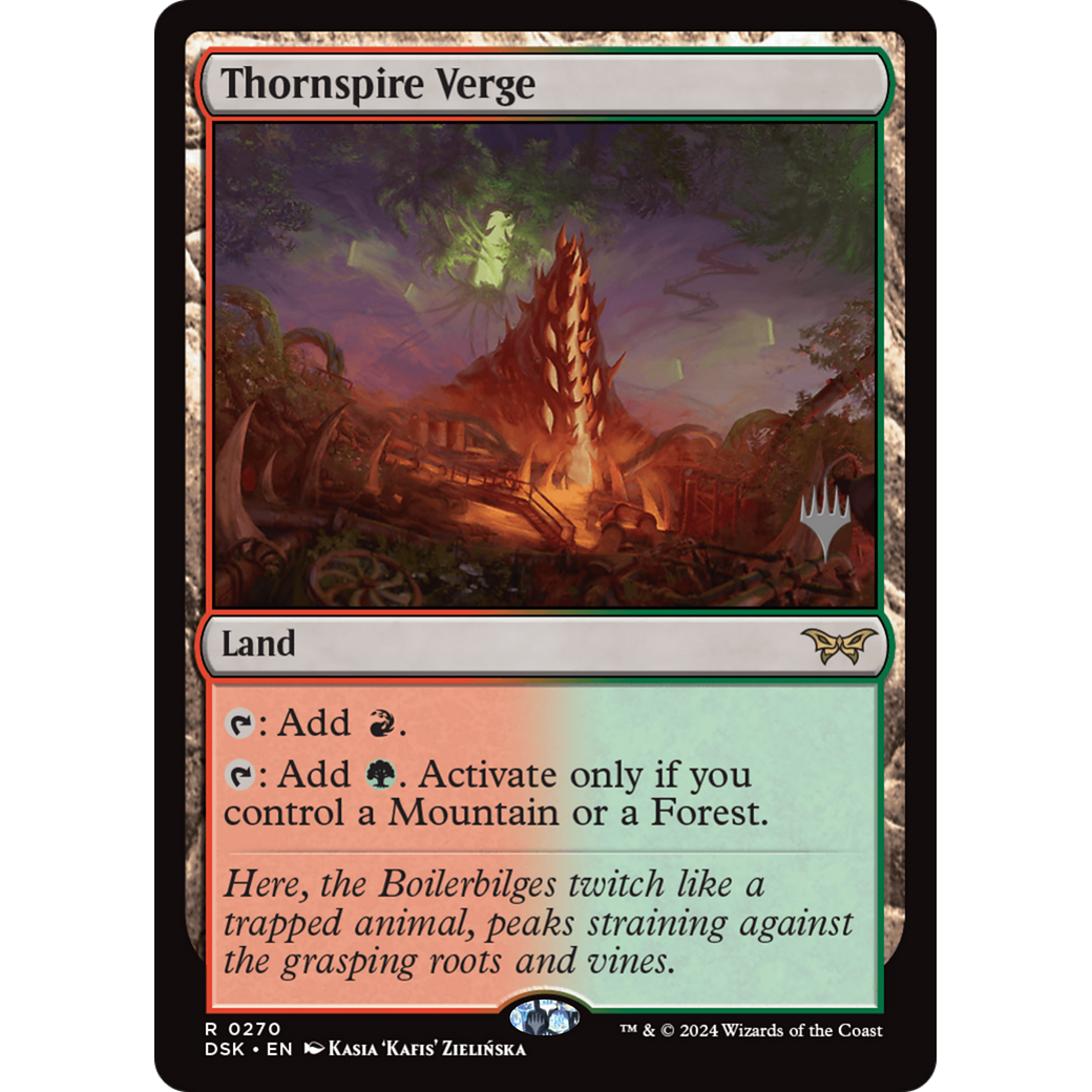 Thornspire Verge (PPDSK-270P) - Duskmourn: House of Horror Promos Foil
