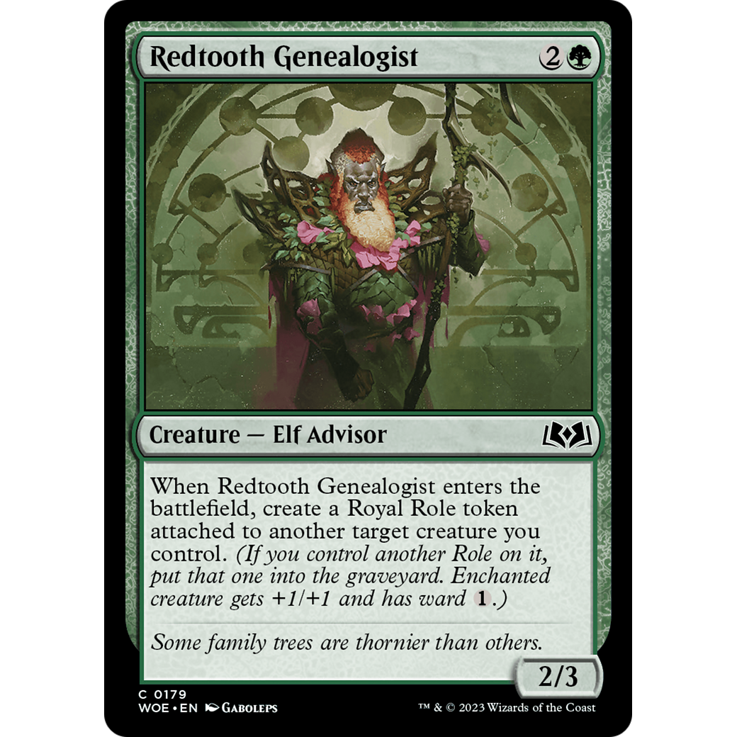 Redtooth Genealogist (WOE-179) - Wilds of Eldraine