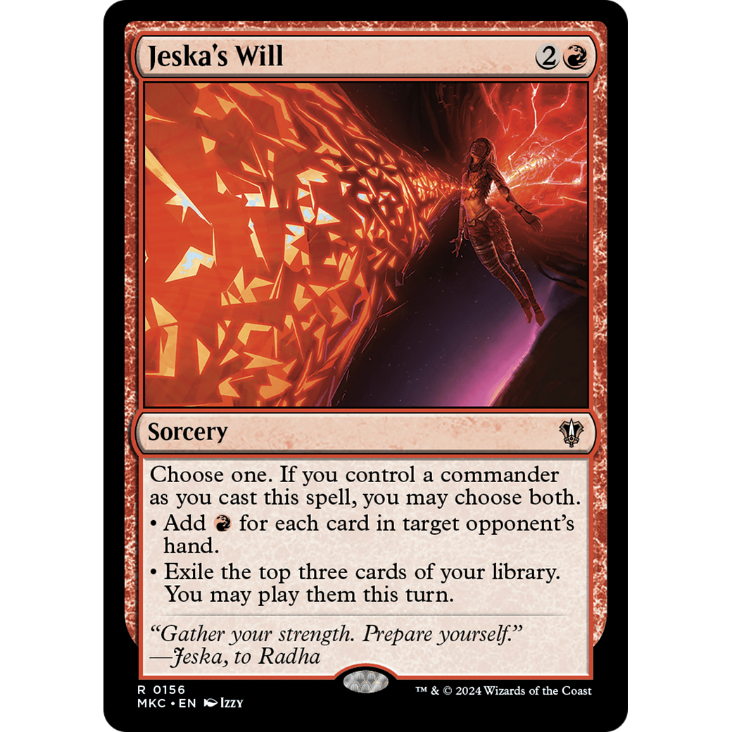 Jeska's Will (MKC-156) - Murders at Karlov Manor Commander