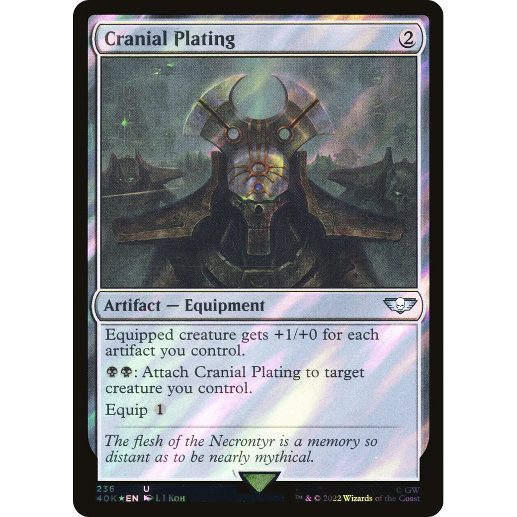 Cranial Plating (40K-236) - Warhammer 40,000 Commander Foil