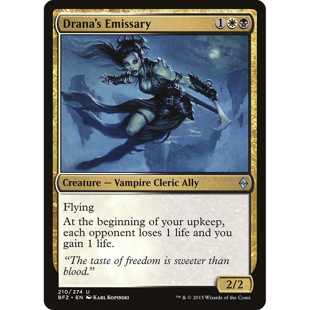 Drana's Emissary (BFZ-210) - Battle for Zendikar Foil