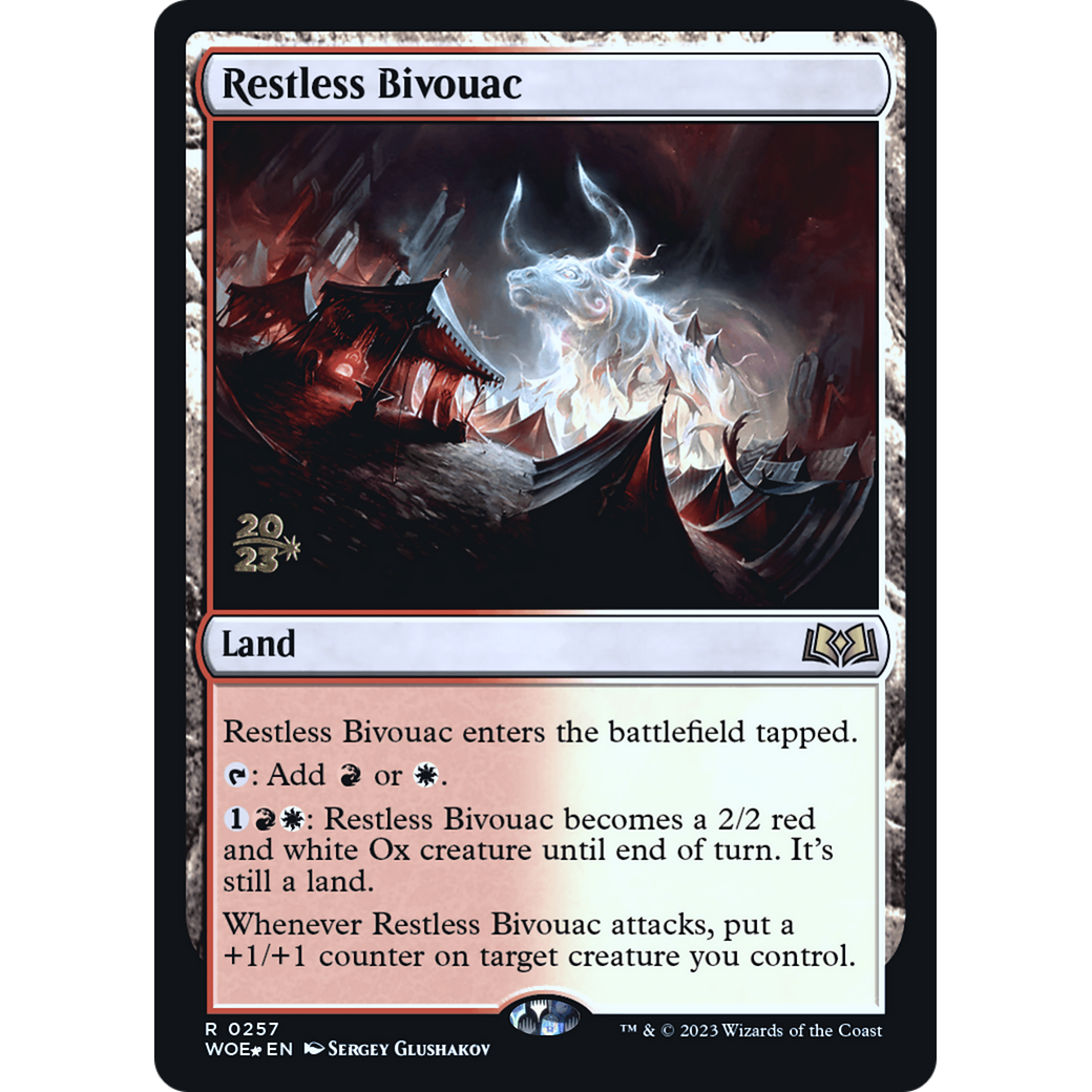 Restless Bivouac (PRE-257S) - Wilds of Eldraine Promos Foil