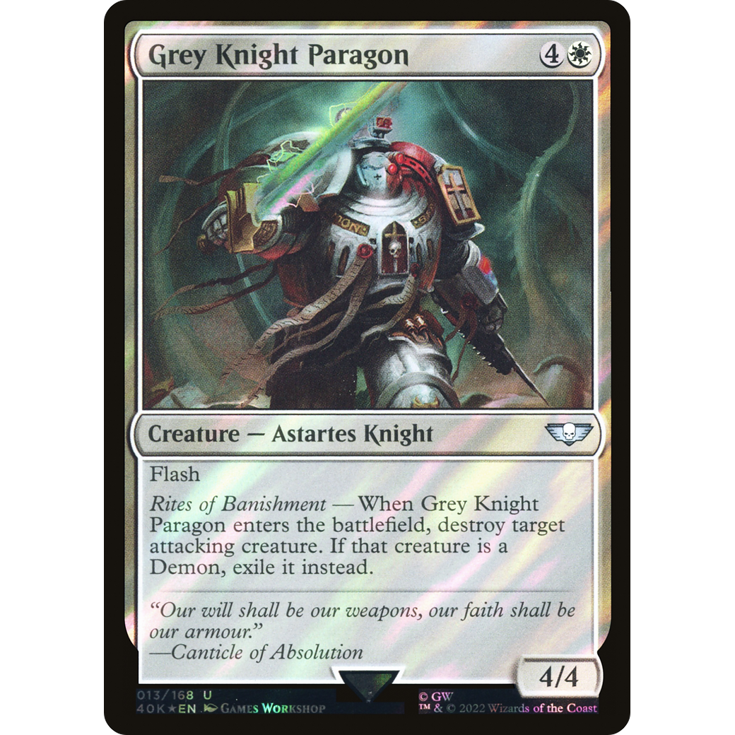 Grey Knight Paragon (40K-013) - Warhammer 40,000 Commander Foil