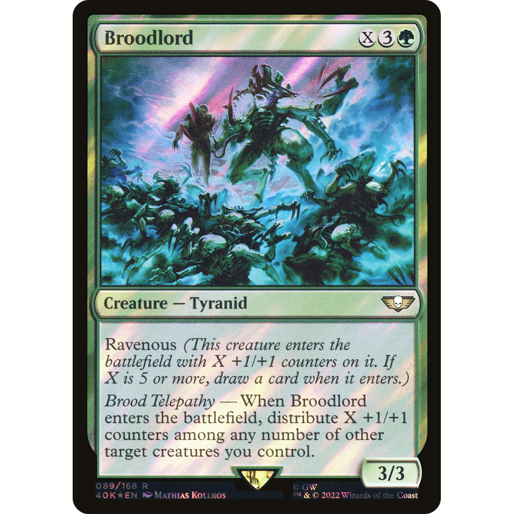 Broodlord (40K-089) - Warhammer 40,000 Commander Foil