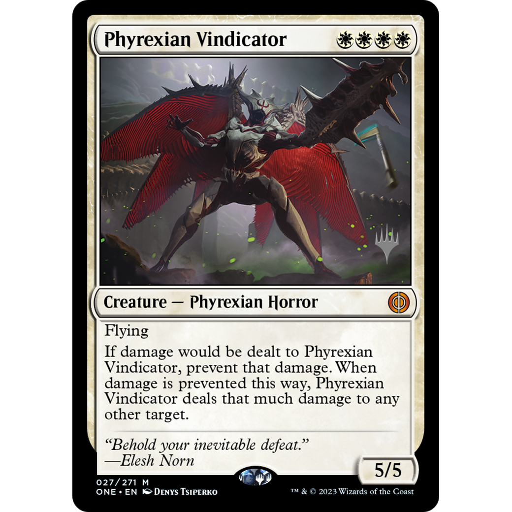 Phyrexian Vindicator (PPONE-27P) - Phyrexia: All Will Be One Promos Foil