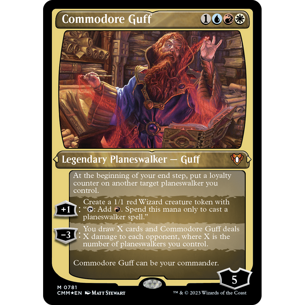 Commodore Guff (CMM-781) - Commander Masters Etched Foil