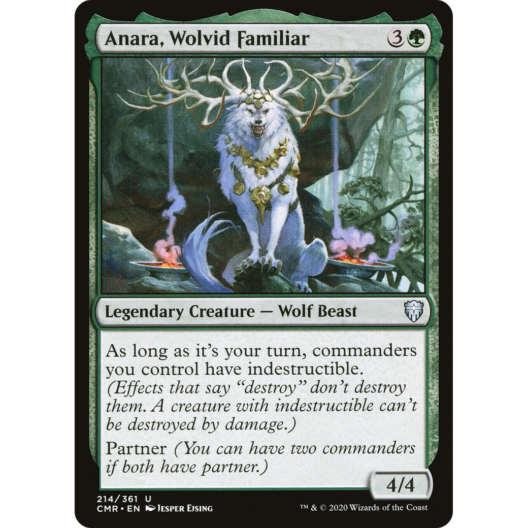 Anara, Wolvid Familiar (CMR-214) - Commander Legends Foil