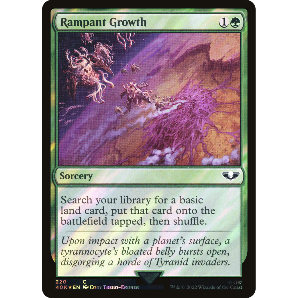 Rampant Growth (40K-220) - Warhammer 40,000 Commander Foil