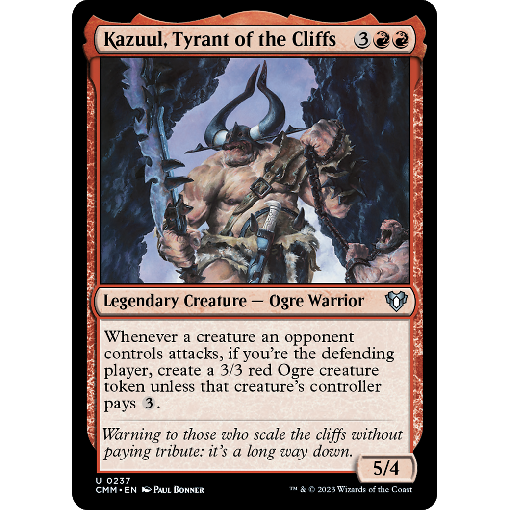 Kazuul, Tyrant of the Cliffs (CMM-237) - Commander Masters Foil